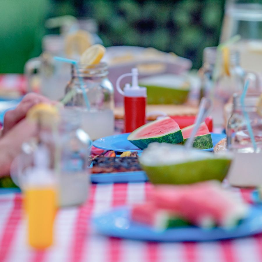 A picnic table